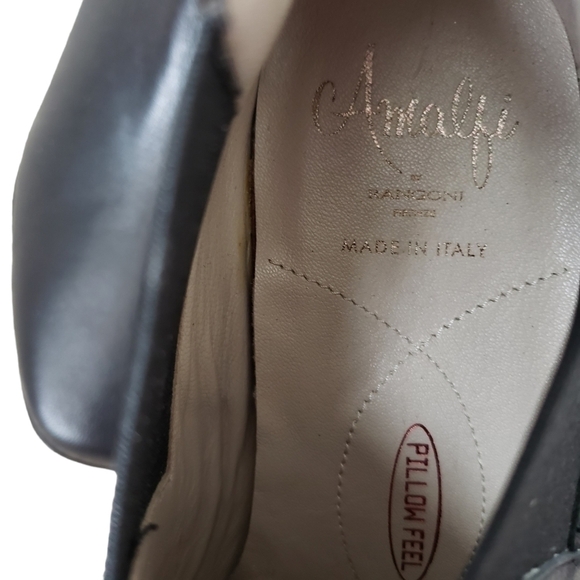 AMALFI by Rangoni Leather Square Toe Heeled Chelsea Boots Narrow Fit - Picture 12 of 16